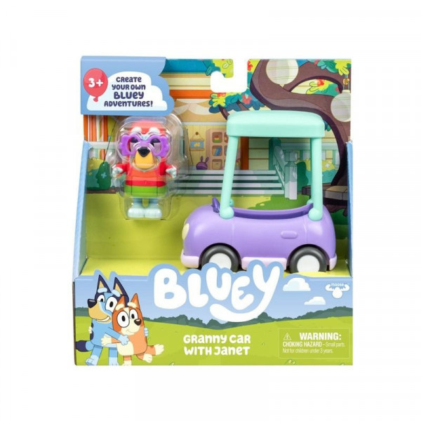 Bluey Autó Janet Figurával