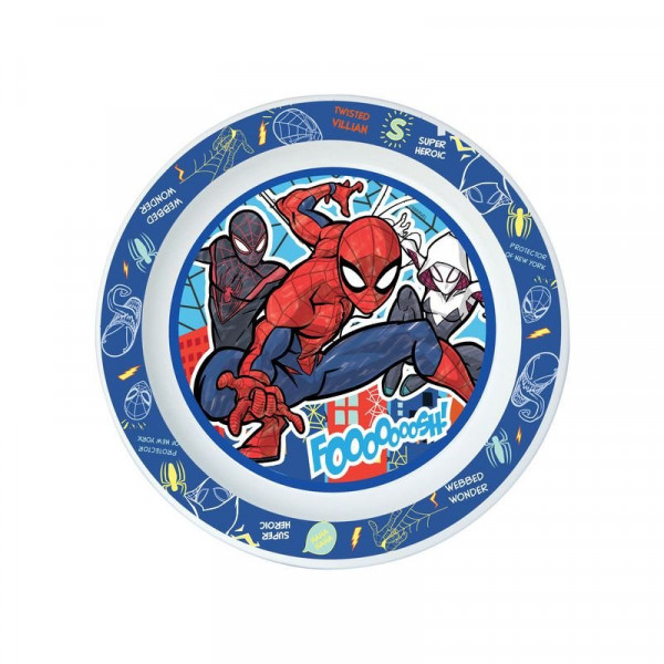 Műa. Pókember lapostányér