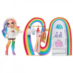 Rainbow High Amaya szivárvány gardróbja játékszett Baba, babakocsi Rainbow High