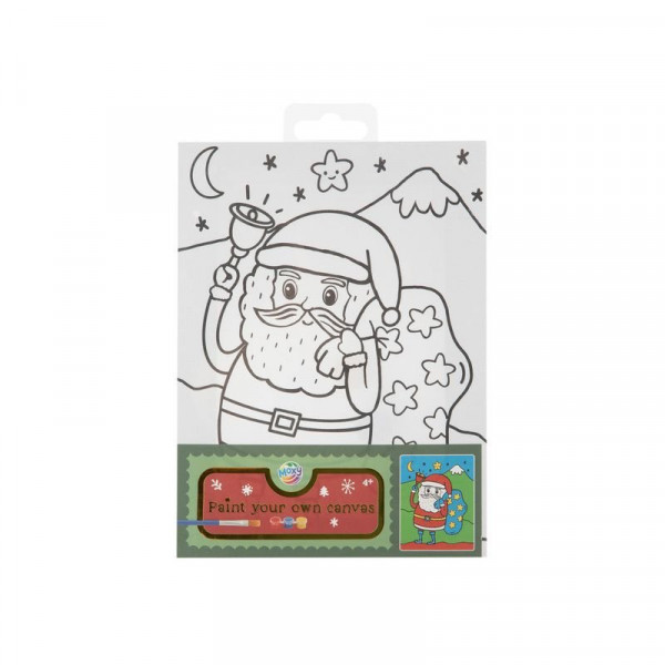 Karácsonyi vászonkép készítő, 20x15 cm, 3 festék +ecset