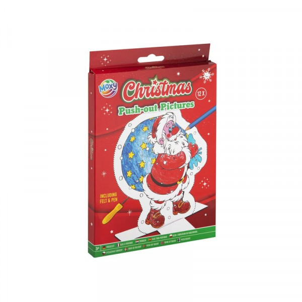 Karácsonyi dekoráció, 12 lap, 15x20 cm