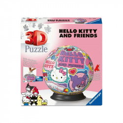 Puzzle 3D 72 db - Hello Kitty és barátai 3D puzzle Ravensburger