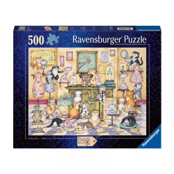 Puzzle 500 db - Őrült macskák
