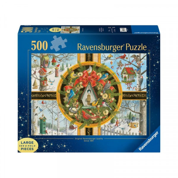 Puzzle 500 db - Karácsonyi énekesmadarak