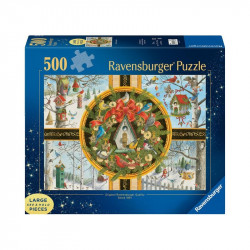Puzzle 500 db - Karácsonyi énekesmadarak 500-999 darabos puzzle Ravensburger