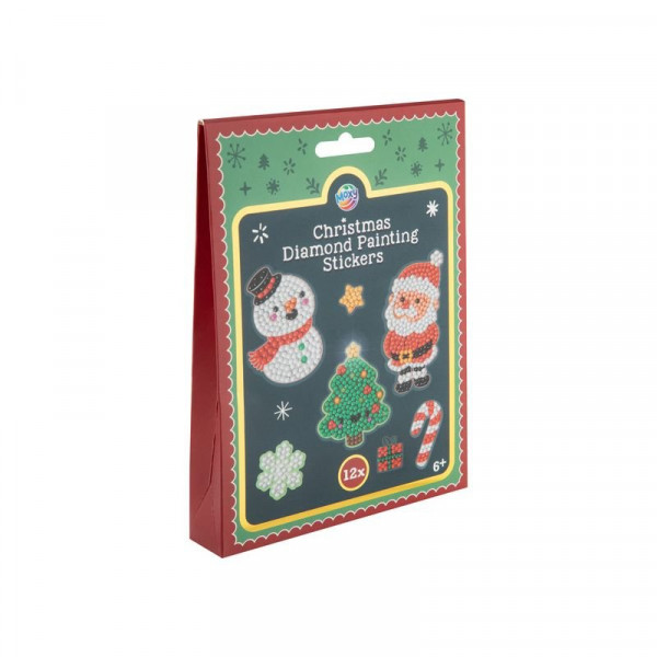 Karácsonyi gyémántfestős díszek, 12 db