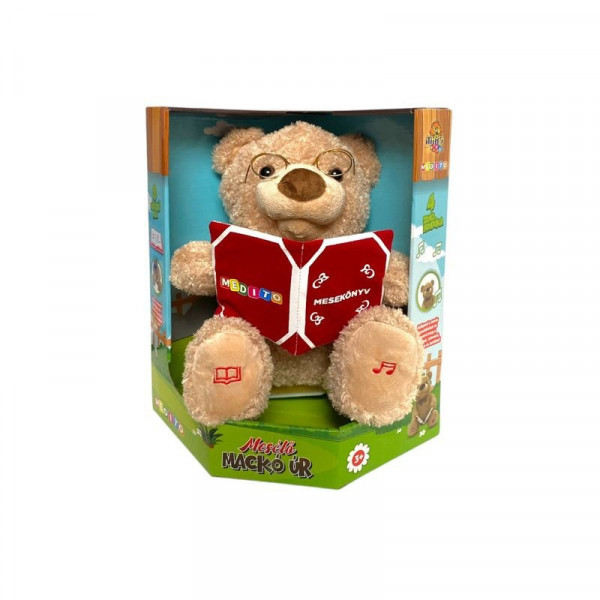 Mesélő Mackó Úr, énekel, mesél