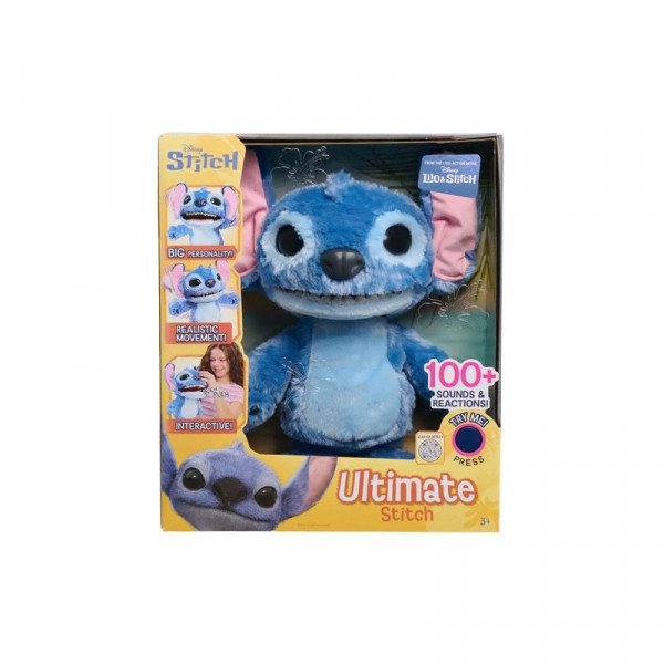 Stitch Interaktív Plüssfigura 100 hanggal, 43 cm