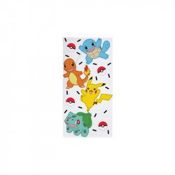 Pokemon Fürdőlepedő, 70x140cm, 100\% pamut Párna, takaró Nincs
