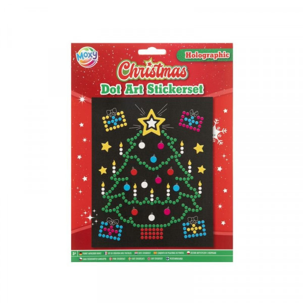 Karácsonyi hologrammos matricák, 2 féle, 22x18 cm