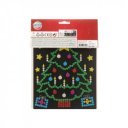 Karácsonyi hologrammos matricák, 2 féle, 22x18 cm