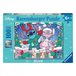 Puzzle 100 db - Stich karácsonya 100-499 darabos puzzle Ravensburger