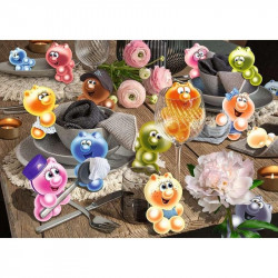 Puzzle 1000 db - Gelinik az asztalon 1000-2999 darabos puzzle Ravensburger