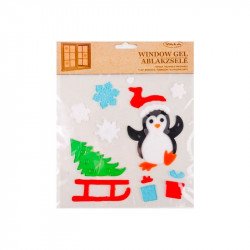 Ablakzselé pingvin +szán 2025 Ajándék