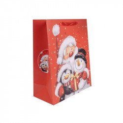 Papírtasak pingvin 18*23 Díszcsomagoló, dísztasak Nincs