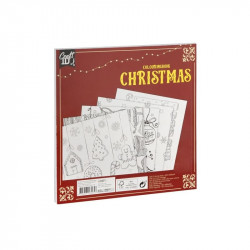 Karácsonyi kifestőkönyv, 40 lap, 21.5x21,5 cm, 120 gsm