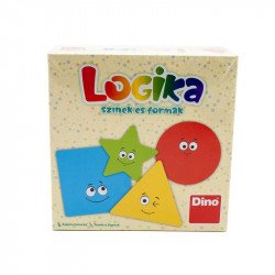 Logika (Színek és formák) társasjáték Logikai-oktató társasjáték Dino