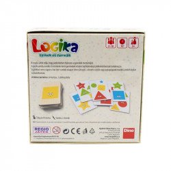 Logika (Színek és formák) társasjáték Logikai-oktató társasjáték Dino