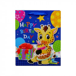 Happy Birthday ajándékzacskó - 26 x 32 cm