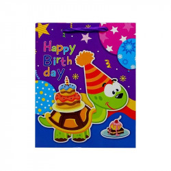 Happy Birthday ajándékzacskó - 26 x 32 cm