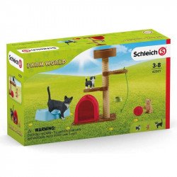 Schleich Játékélmény aranyos cicáknak Állatfigura, állatszett Schleich