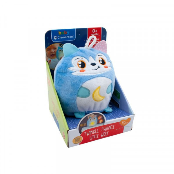 Baby Clementoni Ragyogj kis plüss - farkas