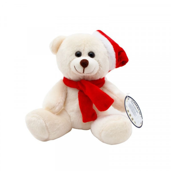 Sapkás maci plüss 15cm