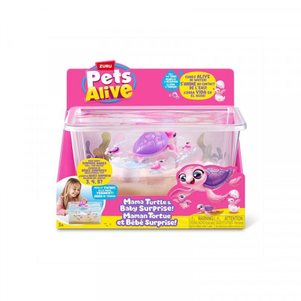 Pets alive, mama & baby, teknős játékszett