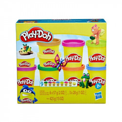 Play-doh 9 tégely színes gyurma csomag