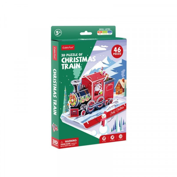 Karácsonyi 3D puzzle karácsonyi vonat