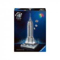 Puzzle 3D 216 db Iconics - Emire State building világítós 3D puzzle Ravensburger