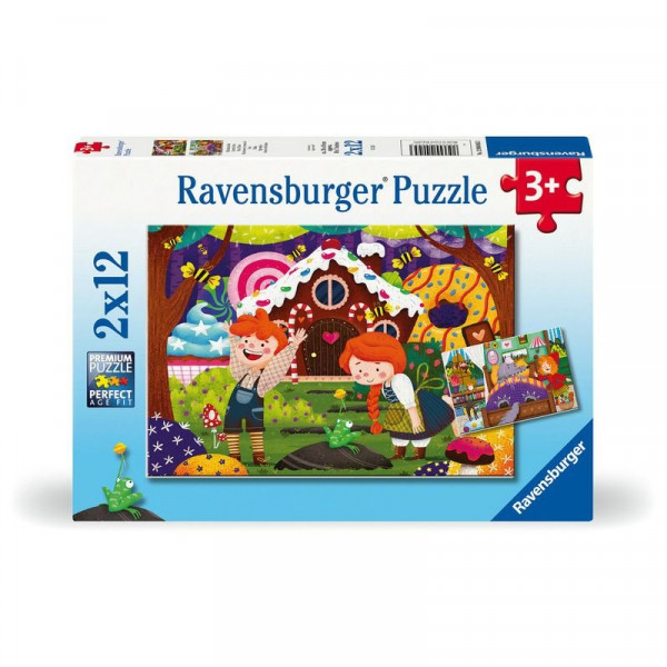 Puzzle 2x12 db - Mesék