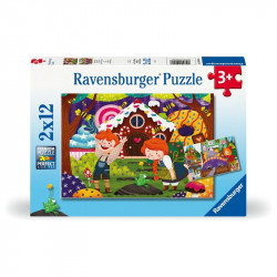 Puzzle 2x12 db - Mesék 1-99 darabos puzzle Ravensburger