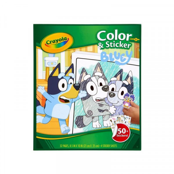 Crayola színező és matricázó füzet Bluey