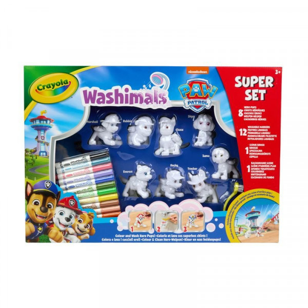 Crayola Washimals Mancs őrjárat szuper készlet