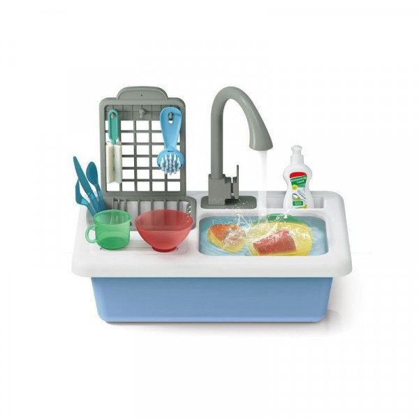 Minikonyha interaktív funkciókkal, 12 részes (a csaptelepben lévő szivattyú forgatja a vizet)