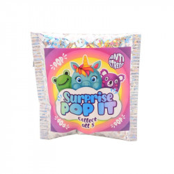 Pop it tapadókorongos meglepetés állatka, 8 féle Állatfigura, állatszett Nincs