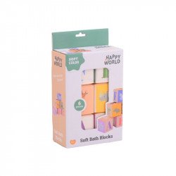 Happy world fürdőkockák 6 db/csomag Bébi fürdőjáték Nincs