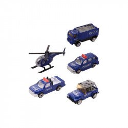 Rendőrségi fém jármű - 1:64, többféle Autó, jármű Nincs