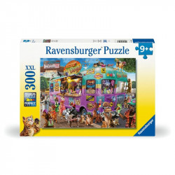 Puzzle 300 db - Hot-dog árus kutyusok 100-499 darabos puzzle Ravensburger