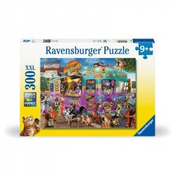 Puzzle 300 db - Hot-dog árus kutyusok 100-499 darabos puzzle Ravensburger