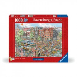 Puzzle 1000 db - Amszterdam 1000-2999 darabos puzzle Ravensburger