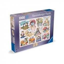 Puzzle 1000 db - Macska év 1000-2999 darabos puzzle Ravensburger