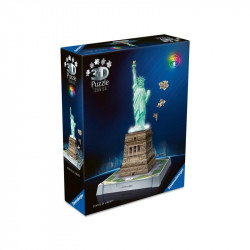 Puzzle 3D 108 db Iconics - Szabadságszobor világítós