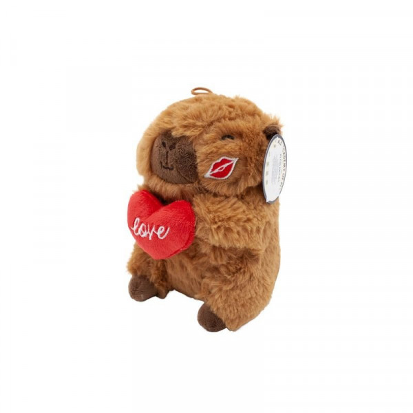 Kapibara szívvel 16cm