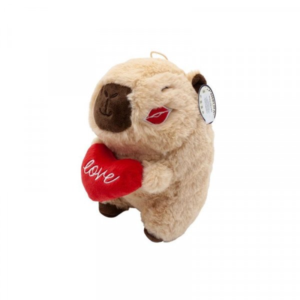 Kapibara szívvel 23cm