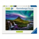 Puzzle 1000 db - Északi fény Kirkjufell
