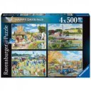 Puzzle 4x500 db - Boldog napok no3