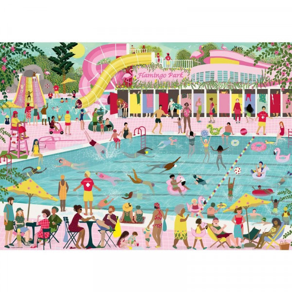 Puzzle 1000 db - Falmingó park