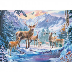 Puzzle 1000 db - Szarvascsorda 1000-2999 darabos puzzle Ravensburger